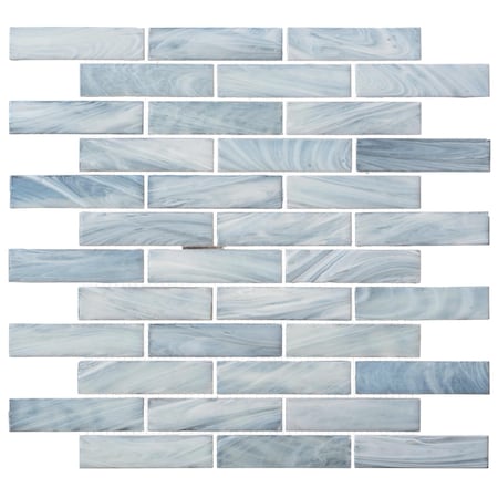 Andova Tiles ANDOVA TILES Dorian 1" x 4" Beveled Glass Brick Joint Mosaic Tile ANDDOR145